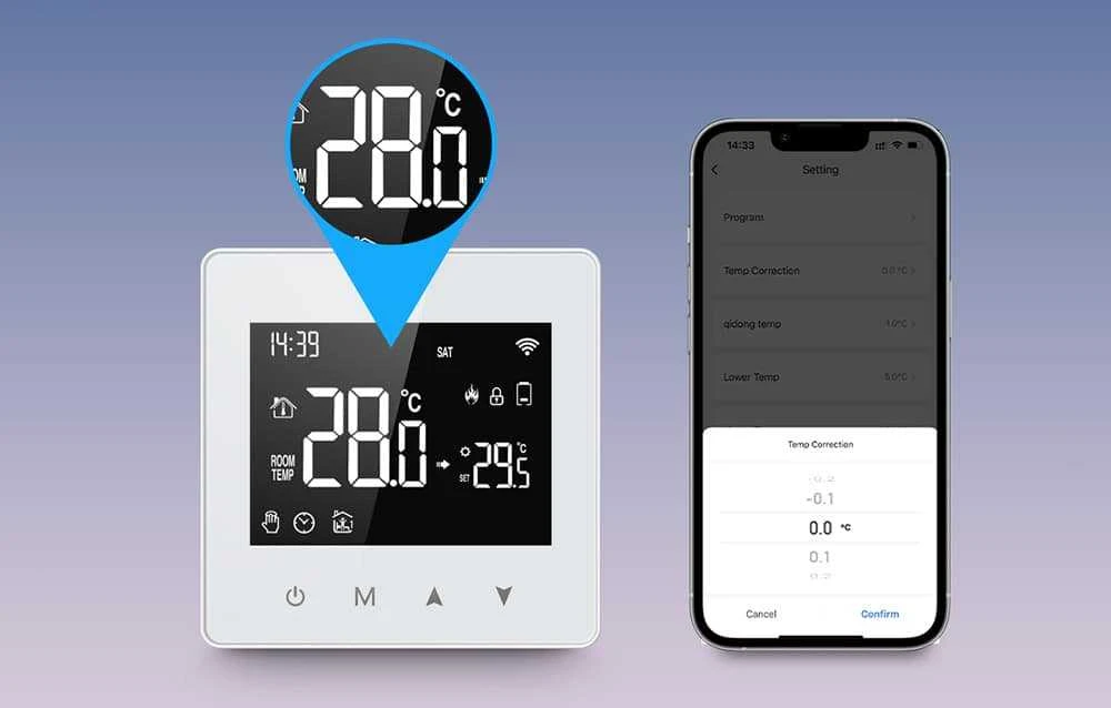 Išmanusis termostatas Avatto ZWT198 ZigBee TUYA