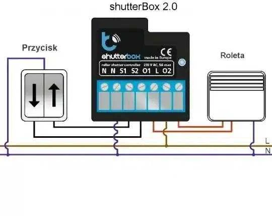 Blebox shutterBox v2.0 wifi valdomas elektrinių langų ir durų žaliuzių valdiklis