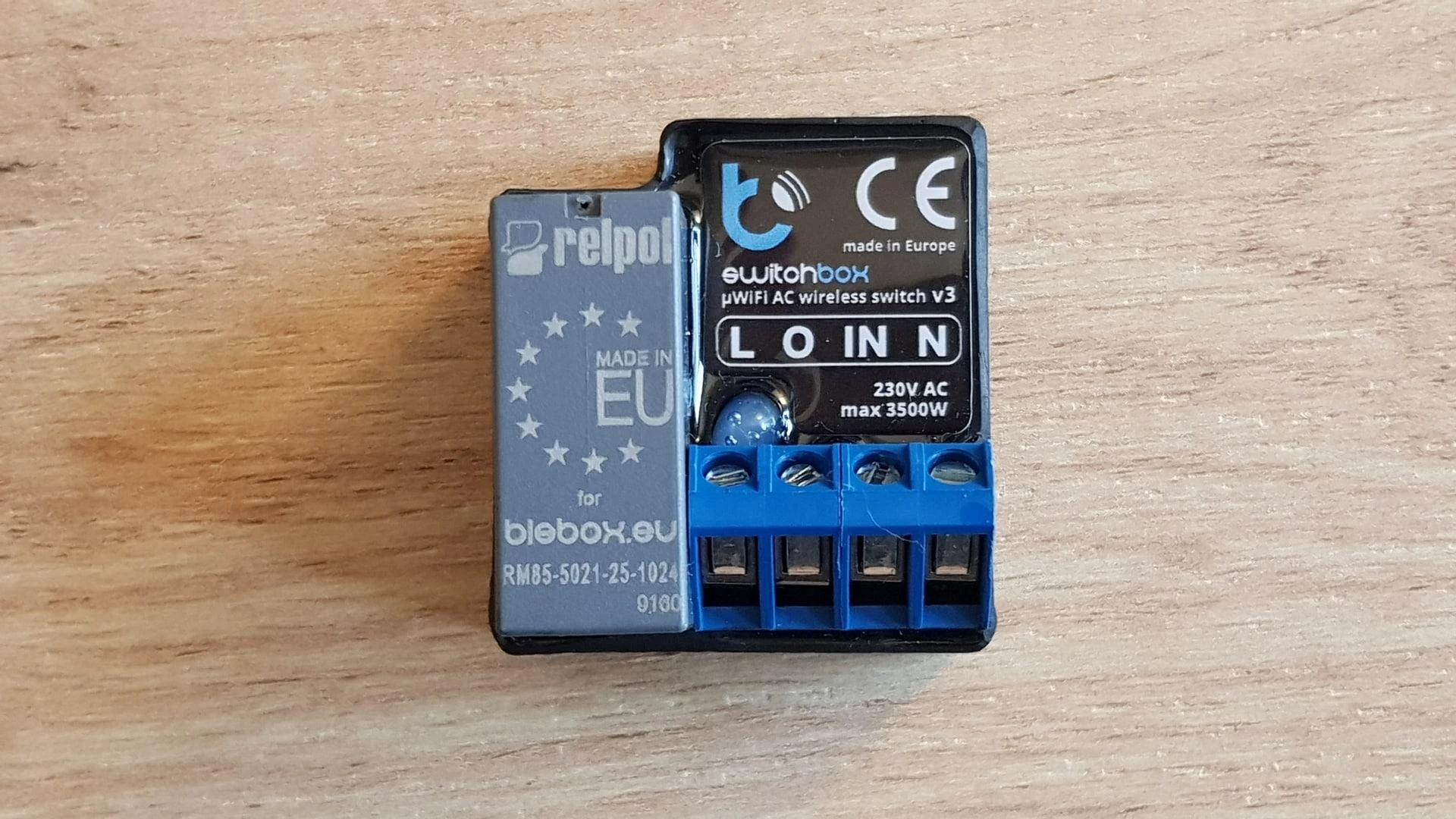 BleBox SwitchBox v3 - 230V WiFi relė - Android/iOS programa