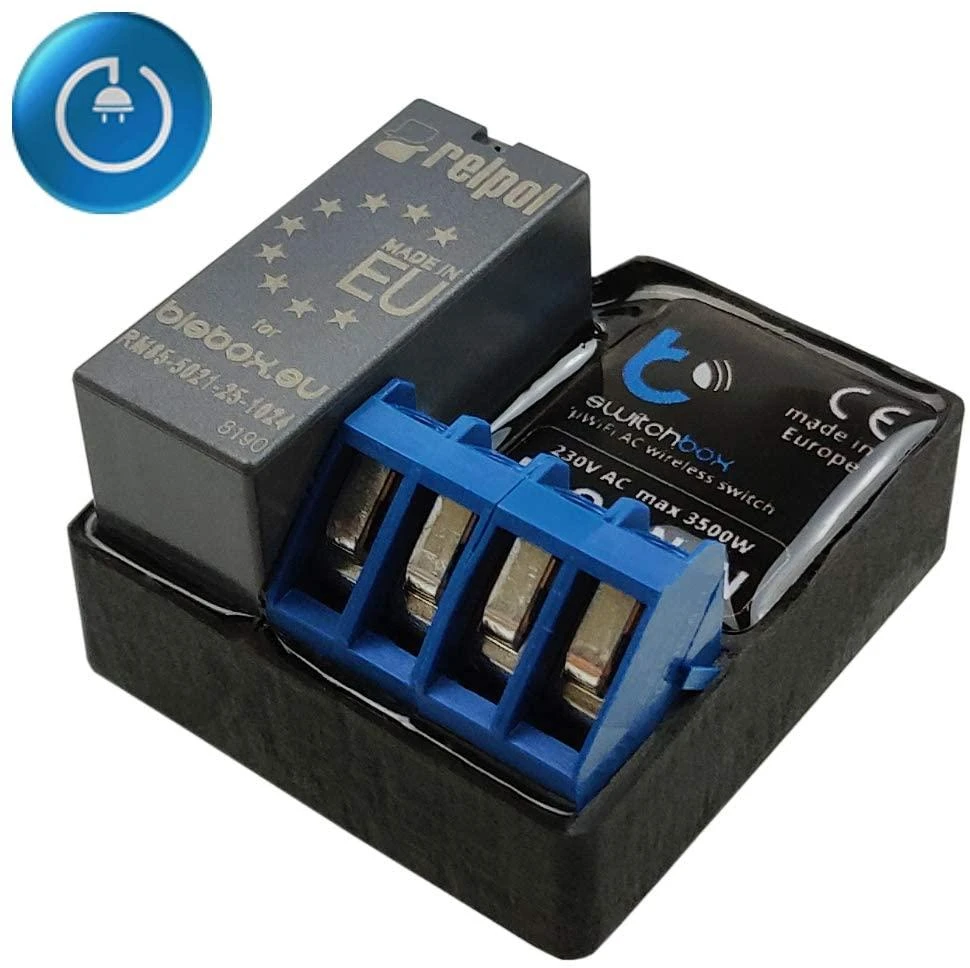 BleBox SwitchBox v3 - 230V WiFi relė - Android/iOS programa