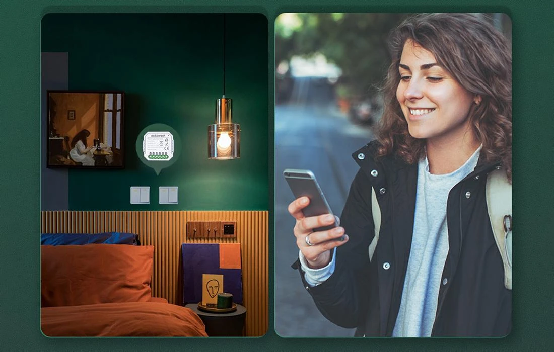 BlitzWolf 1 kanalo 10A Zigbee relė BWSS71