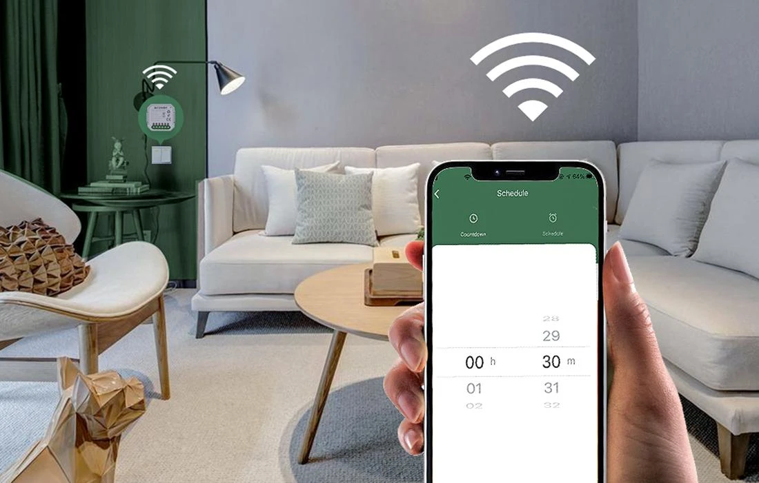 BlitzWolf 1 kanalo 10A Zigbee relė BWSS71