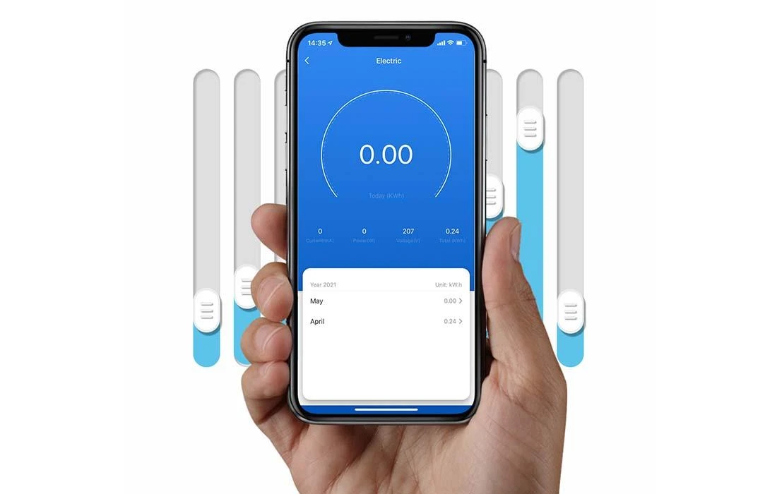 BlitzWolf BW-SHP15 ZigBee 16A kištukas su elektros sąnaudų matavimu TUYA