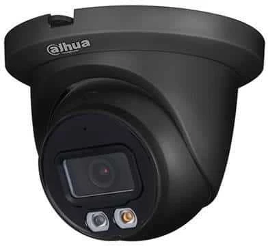 „Dahua Technology Co“ IP kamera. 4MP 1/2.9” CMOS, 2.8 mm. 94° F1.6, 25 kadrai per sekundę, IR+LED 30 m., WDR, IVS, IP67, mikrofonas