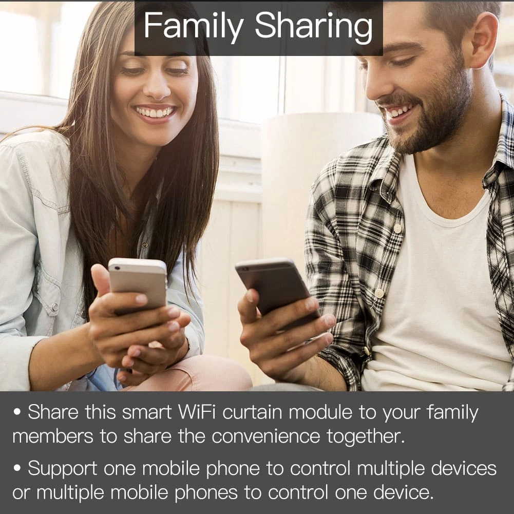 Moes MS-108WR WiFi RF roletų užuolaidų išmanusis modulis elektriniam varikliui Tuya / Smart life aprašymas - Prekės nuotrauka