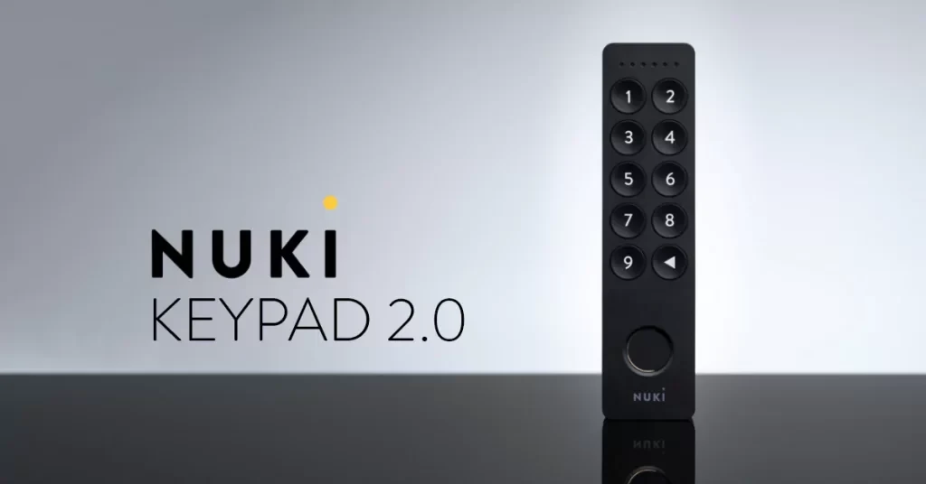 Nuki klaviatūra 2.0 Bluetooth klaviatūra su piršto antspaudu Nuki spynoms aprašymas - Prekės nuotrauka
