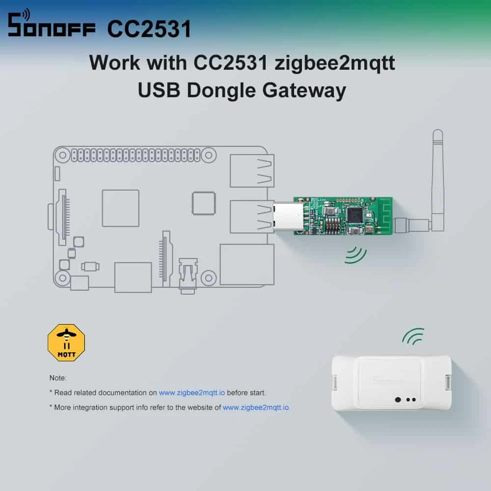 Sonoff Zigbee CC2531 USB Dongle USB sąsaja tarp zigbee įrenginių aprašymas - Prekės nuotrauka