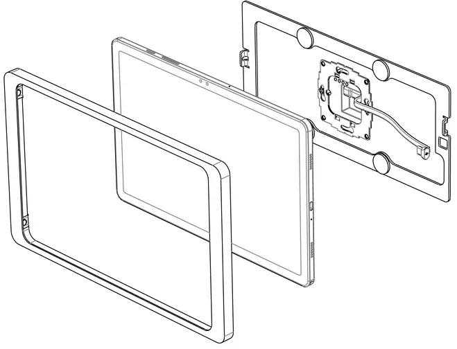 Displine Companion Wall 2.0 Samsung Tab A9+ 11″ baltas planšetės sieninis laikiklis