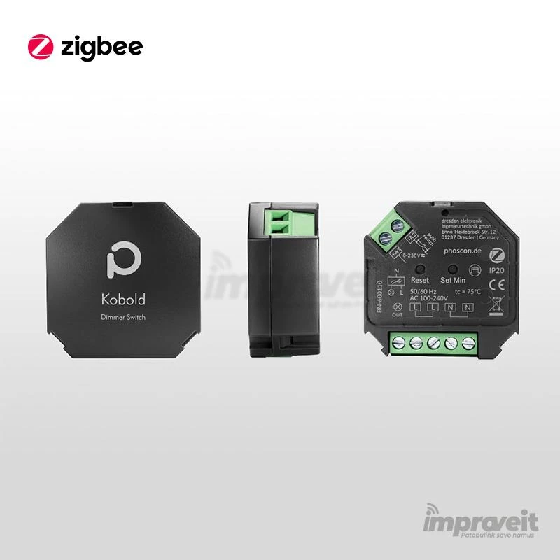 Dresden Elektronik Phoscon Kobold Zigbee 3.0 išmanusis valdomas dimeris