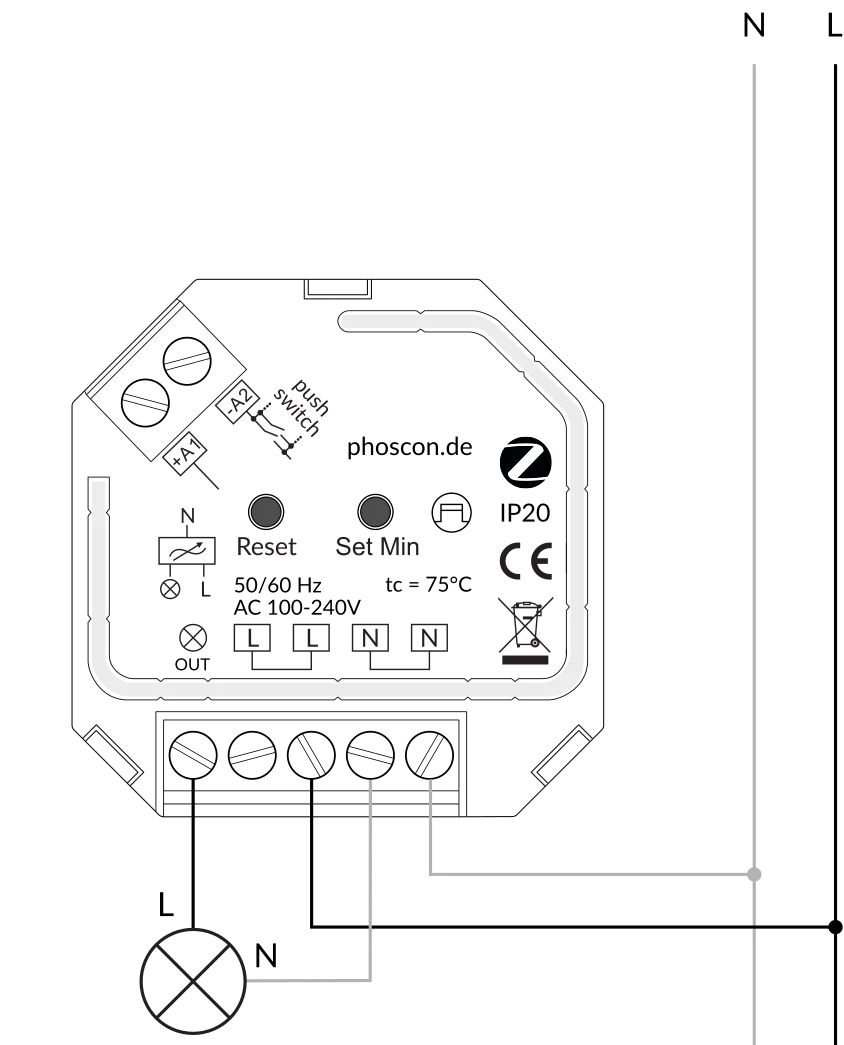 Dresden Elektronik Phoscon Kobold Zigbee 3.0 išmanusis valdomas dimeris