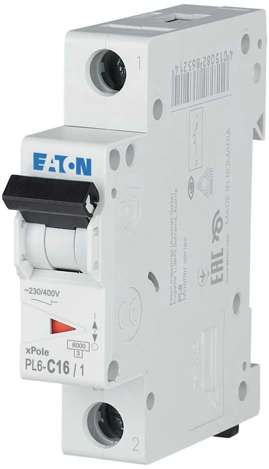 EATON xPole automatinis jungiklis 1P C16 PL6-C16/1