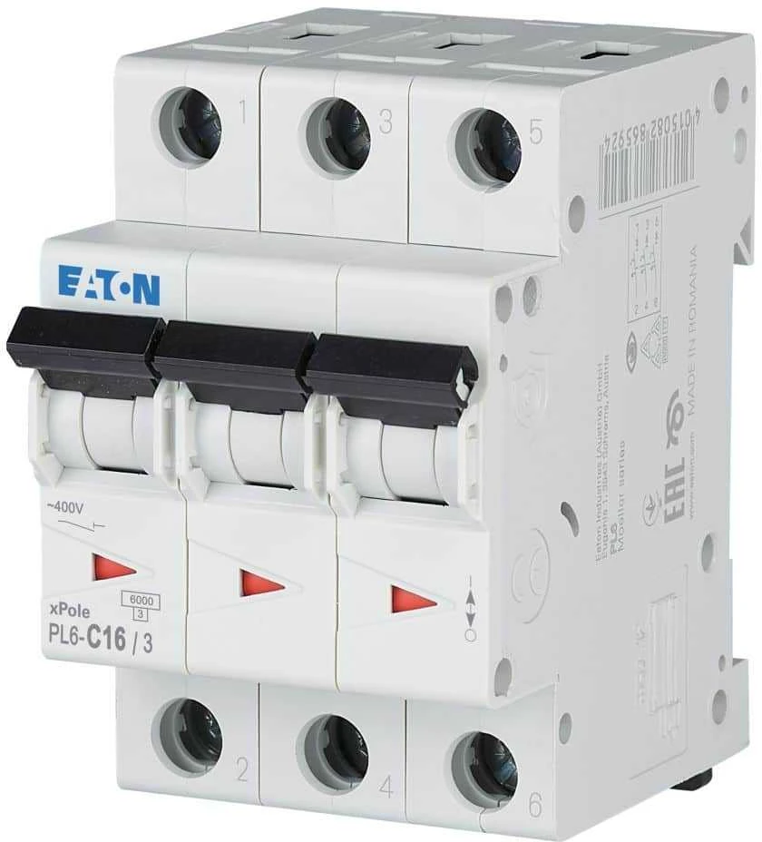 EATON xPole automatinis jungiklis 3P C16A PL6-C16/3