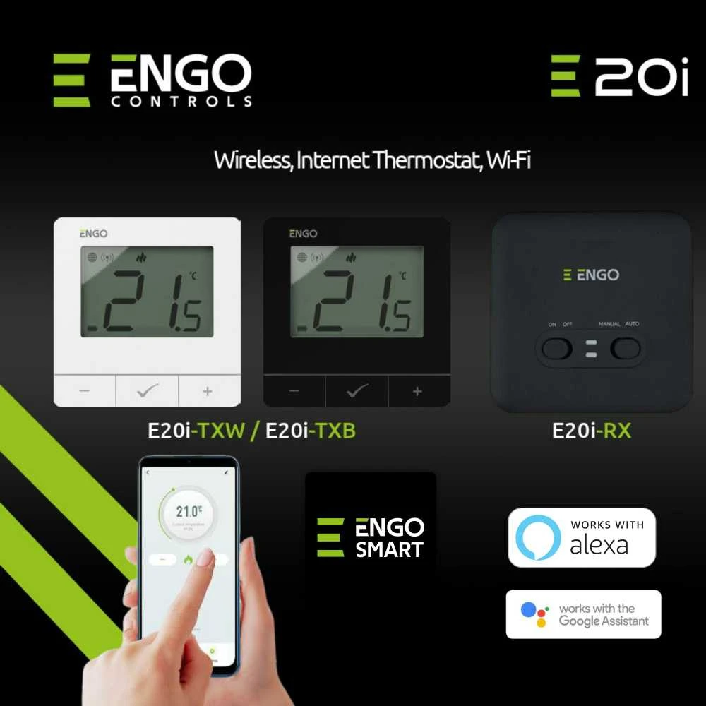 Engo Controls Patalpos termostatas belaidis E20iB Wi-Fi ENGO