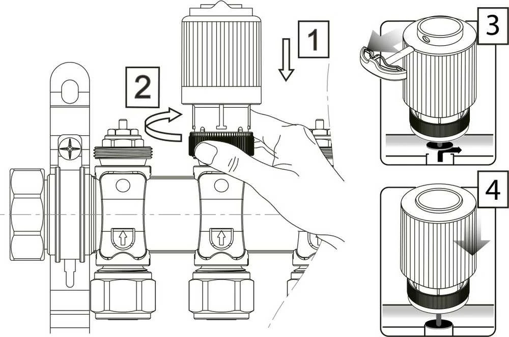 Engo Controls ENGO E28NC-230 termoelektrinė pavara 230V
