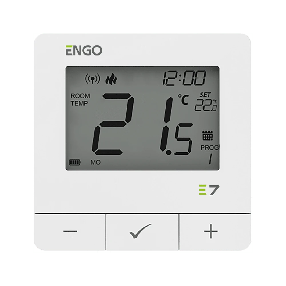 Engo Controls Engo E7 belaidis termostatas 16A, baltas