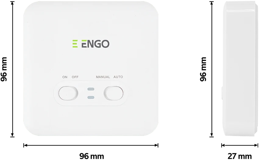 Engo Controls Engo E901 programuojamas belaidis 16A termostatas