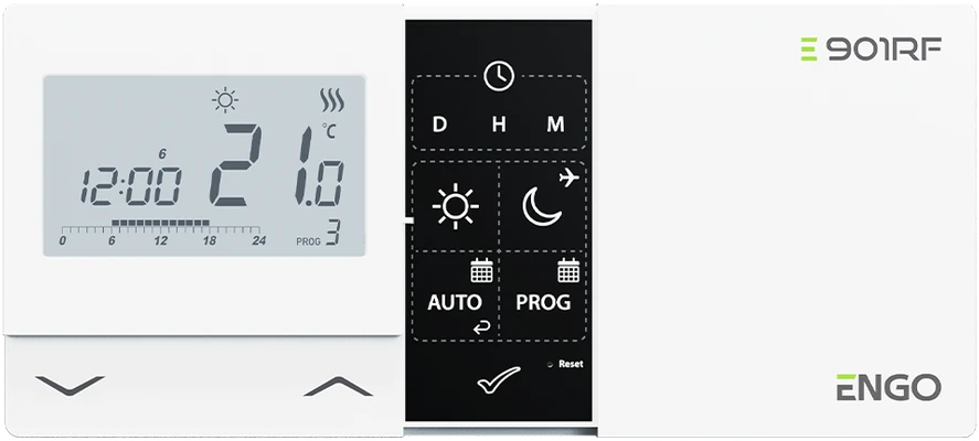 Engo Controls Engo E901 programuojamas belaidis 16A termostatas