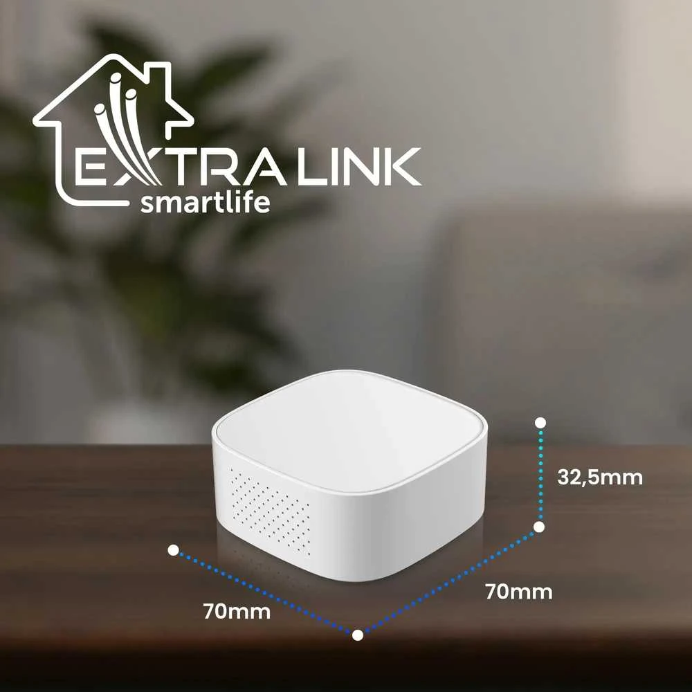 Išmanių namų ZigBee valdymo stotelė, balta, TUYA, Smart Life, Extralink