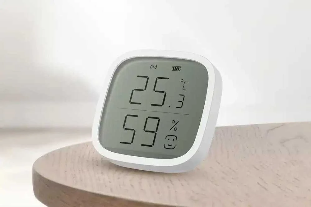 Išmanusis bevielis patalpos temperatūros ir drėgmės jutiklis, ZigBee, baltas, TUYA, Smart Life, Extralink