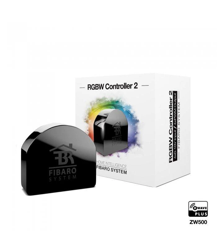 Fibaro | RGBW Controller | Z-Wave Plus | Juodas
