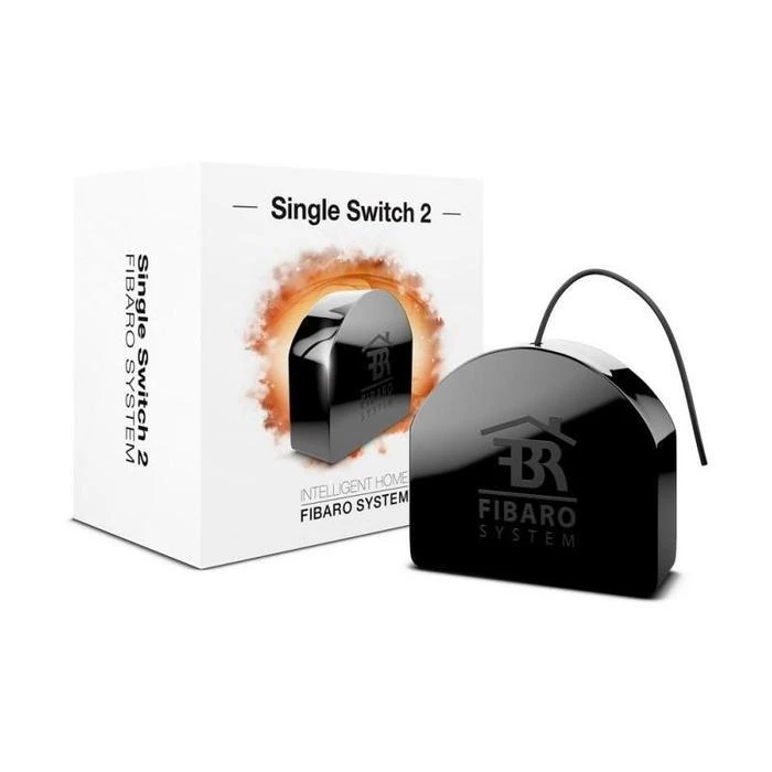 Fibaro | Single Switch 2 | Z-Wave | Juodas