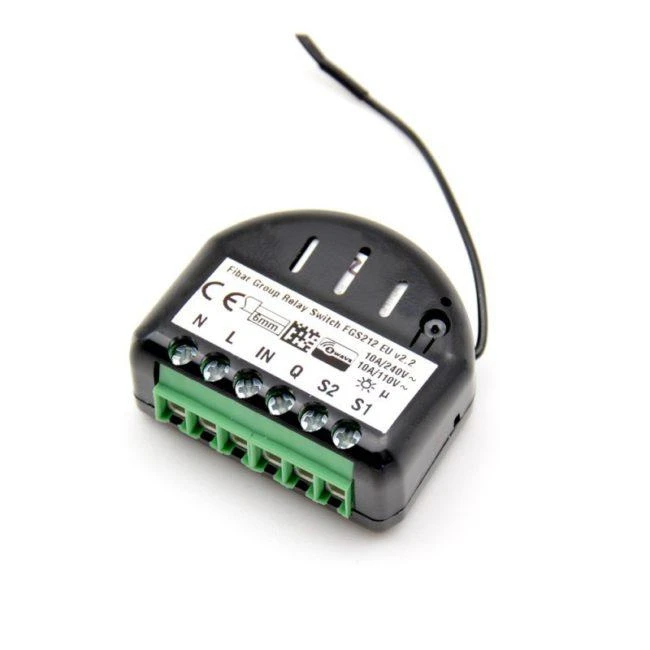 Fibaro | Single Switch 2 | Z-Wave | Juodas