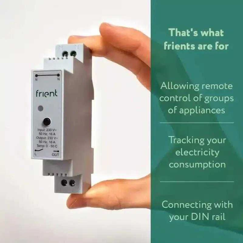 Frient Zigbee 16A DIN montuojamas valdiklis 1 kanalo