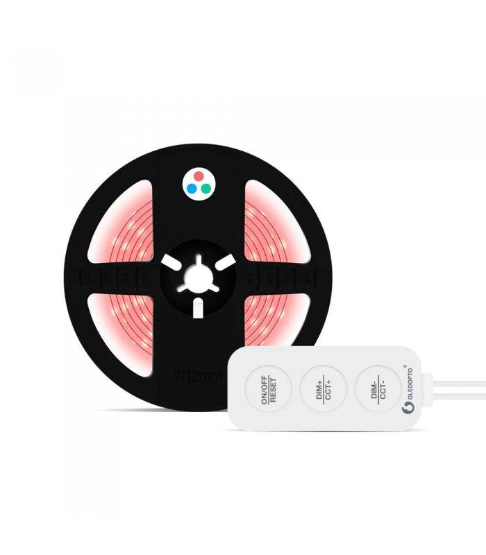 Gledopto 12V Zigbee PRO LED juostos komplektas RGB+CCT