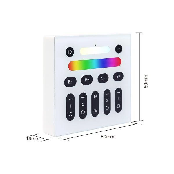 Gledopto 4 zonų RF belaidis LED valdiklis RF RGB+CCT