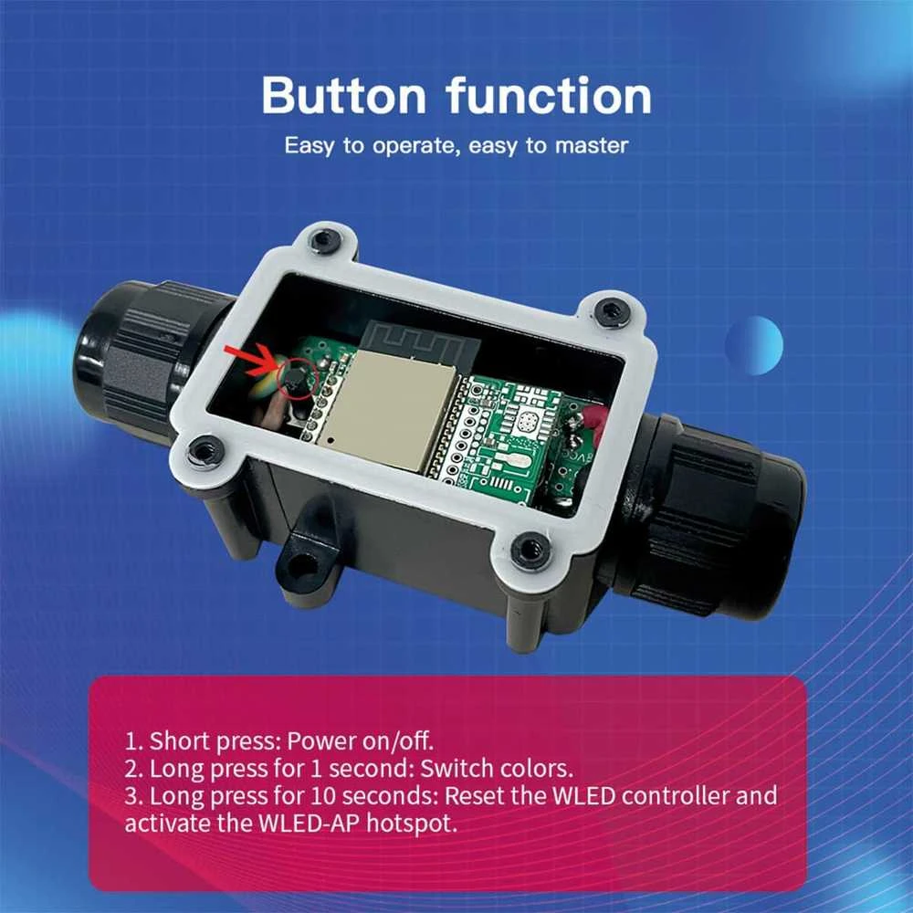 Gledopto GL-C-012WL WiFi WLED kontroleris IP65