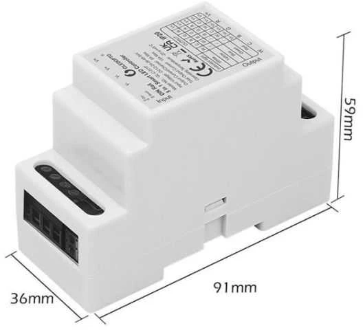 Gledopto Zigbee RF Pro DIN LED kontroleris 5in1