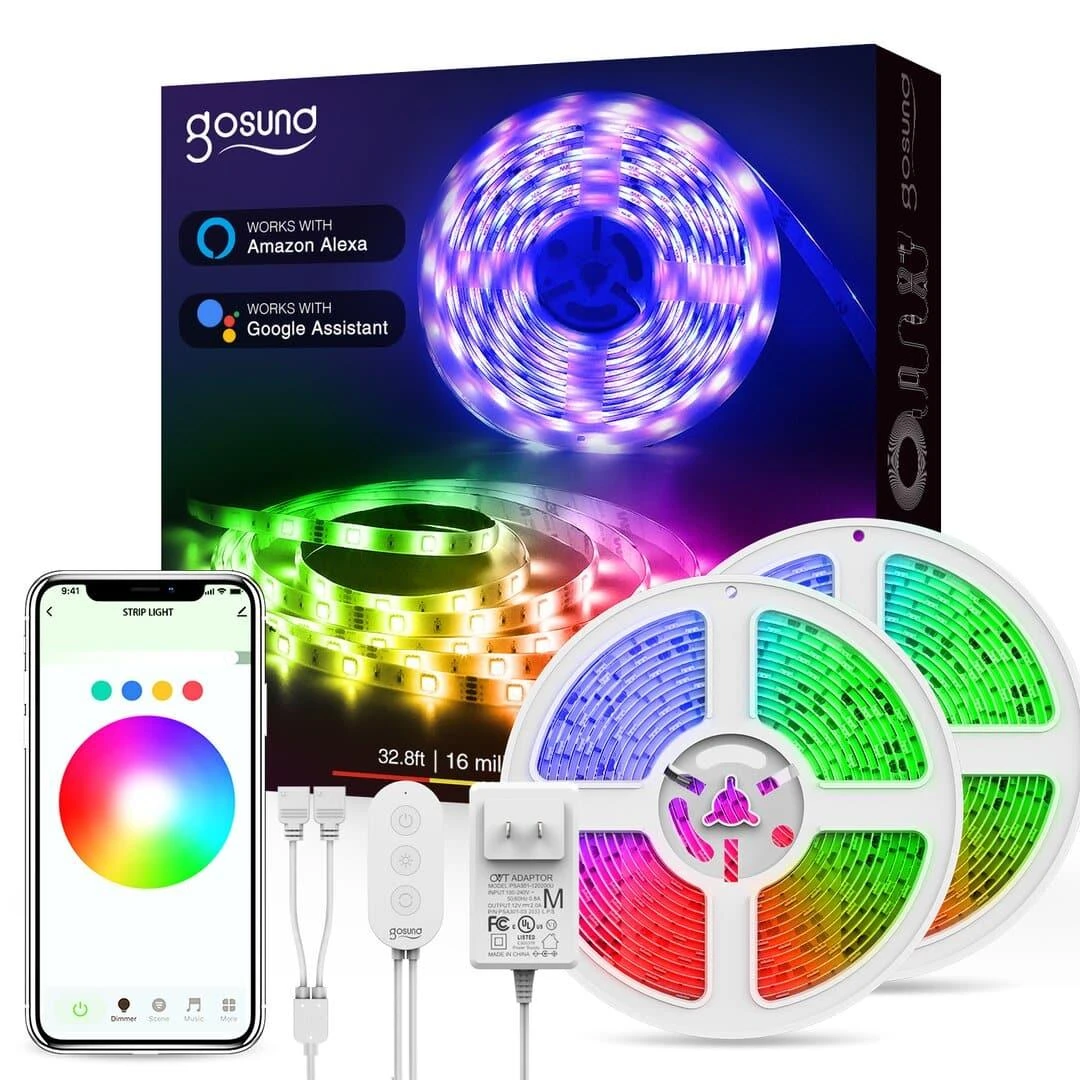 Gosund Nitebird Išmani WiFi RGB LED juosta NiteBird SL3 2x5m Tuya