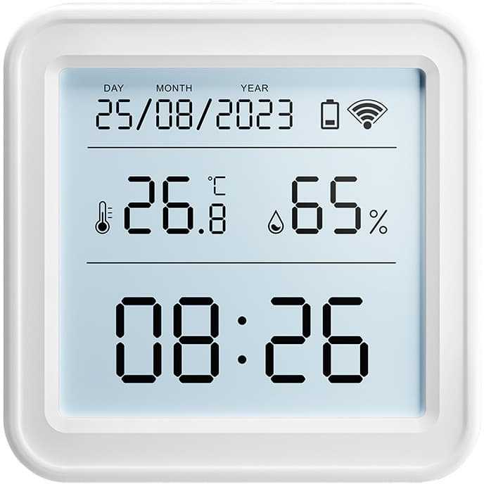 Zigbee Gosund ST17 LCD išmanusis temperatūros ir drėgmės jutiklis Tuya