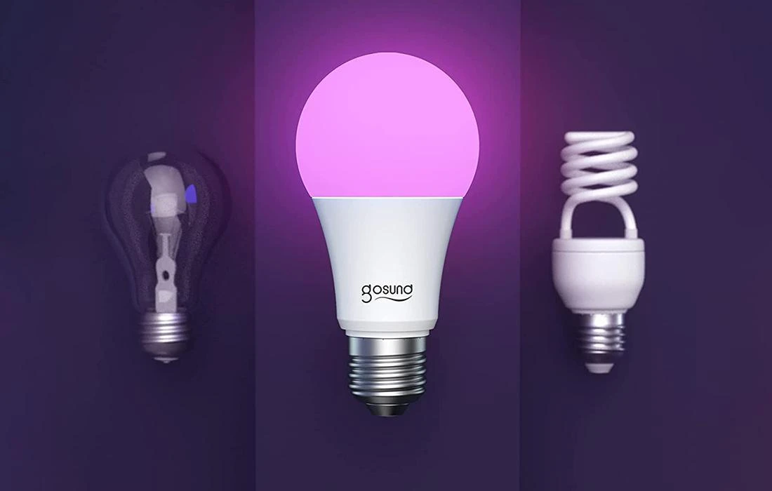 Gosund WB4 Wifi RGB+W LED 2 lempučių komplektas Tuya