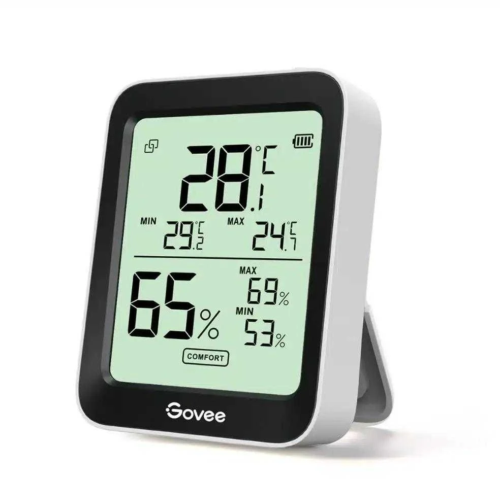 Govee H5075 Bluetooth termometras hidrometras su ekranu