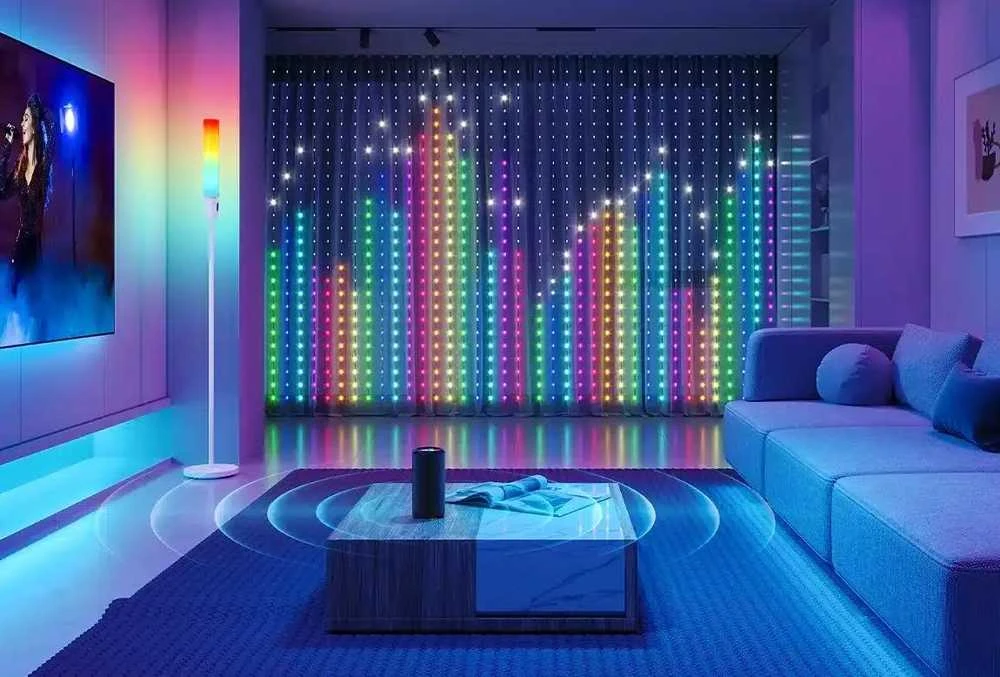 Govee H70B1 Užuolaidinis šviestuvas | LED užuolaida | „Wi-Fi“, „Bluetooth“, RGBIC, IP65