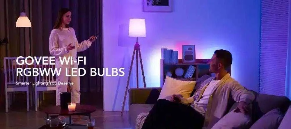 Govee H6008 RGBWW išmanioji 9W LED lemputė E27