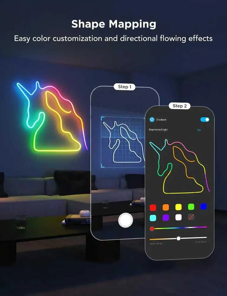 Govee H61D5 Neoniniai žibintai 2 5m | Oświetlenie LED | Matter, HomeKit, Google, Alexa, SmartThings