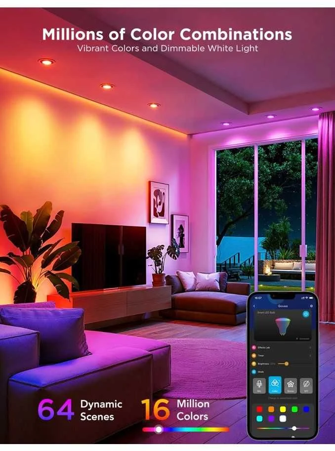 Govee RGBWW išmanioji 4.8W LED lemputė GU10 2vnt.