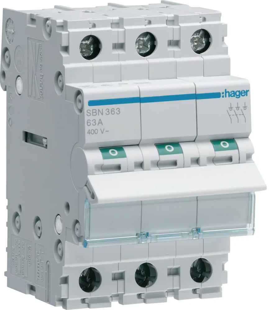 Modulinis jungiklis Hager SBN340 (3 mod, 40A, 3P)