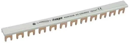 Izoliuota sujungimo šyna Hager KDN163A (1P, 12 mod., 10mm)