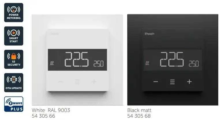 HE1 Heatit WiFi6 WiFi elektroninis termostatas skirtas elektriniam šildymui baltas