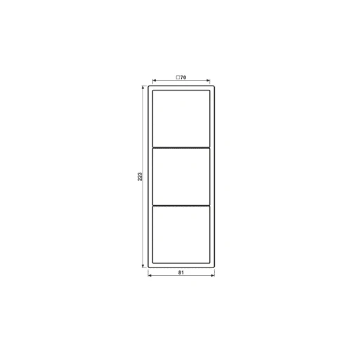 Jung Trigubas rėmelis LS 990 serijai, baltas, LS983WW