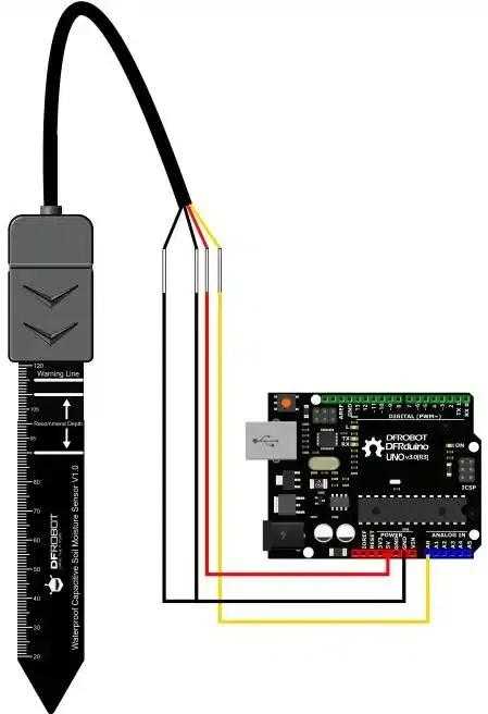 Kita Gravity, analoginis vandeniui atsparus talpinis dirvožemio drėgmės jutiklis V2.0, DFRobot SEN0308