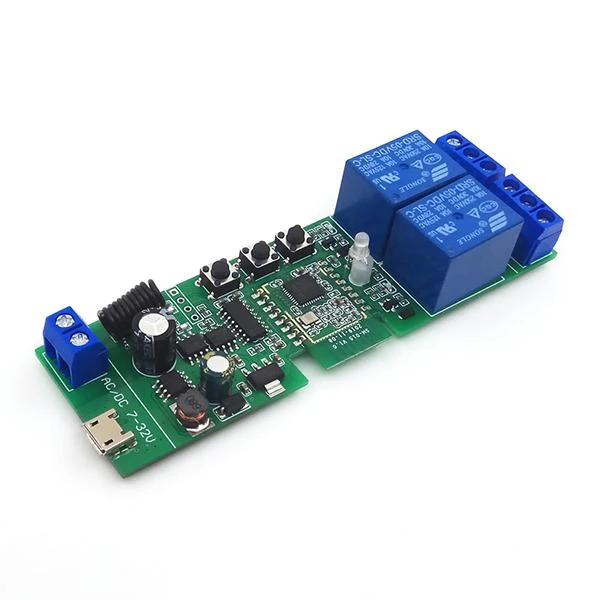 Kita Išmanioji 2 kanalų Zigbee RF 5V-32V relė, NO NC kontaktai 10A AC/DC