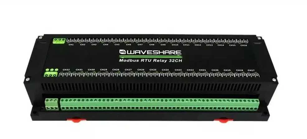 Waveshare modulis 32 kanalų 10A/250VAC/30VDC NO/NC kontaktų relė Modbus RS485