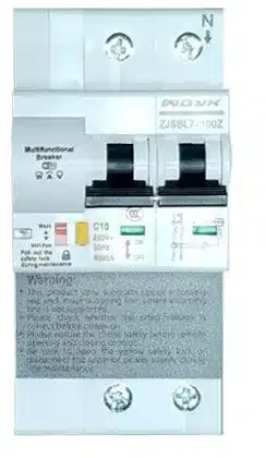 Kita WDYK MCB POW 10A 2P Wi-Fi išmanus DIN automatas su energijos matavimu (1P+N)