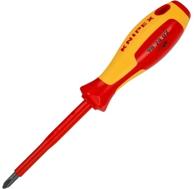 KNIPEX WKRĘTAK KRZYŻAKOWY IZOLOWANY PH2 x 100m