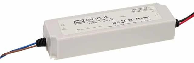 MEAN WELL LPV-100-24 100W 24V IP67 LED maitinimo šaltinis
