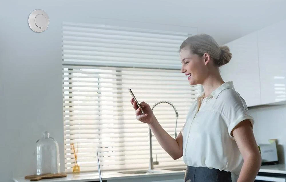 Meross GS559AH išmanusis dūmų detektorius valdomas Apple Homekit, SmartThings